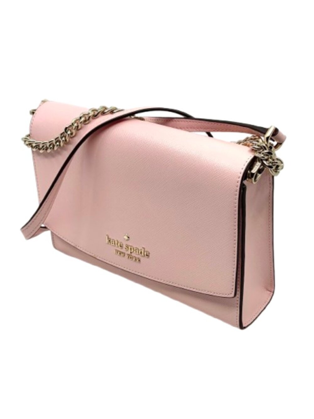 KATE SPADE~Cameron~PINK SAFFIANO LEATHER CONVERTIBLE CROSSBODY BAG Near New